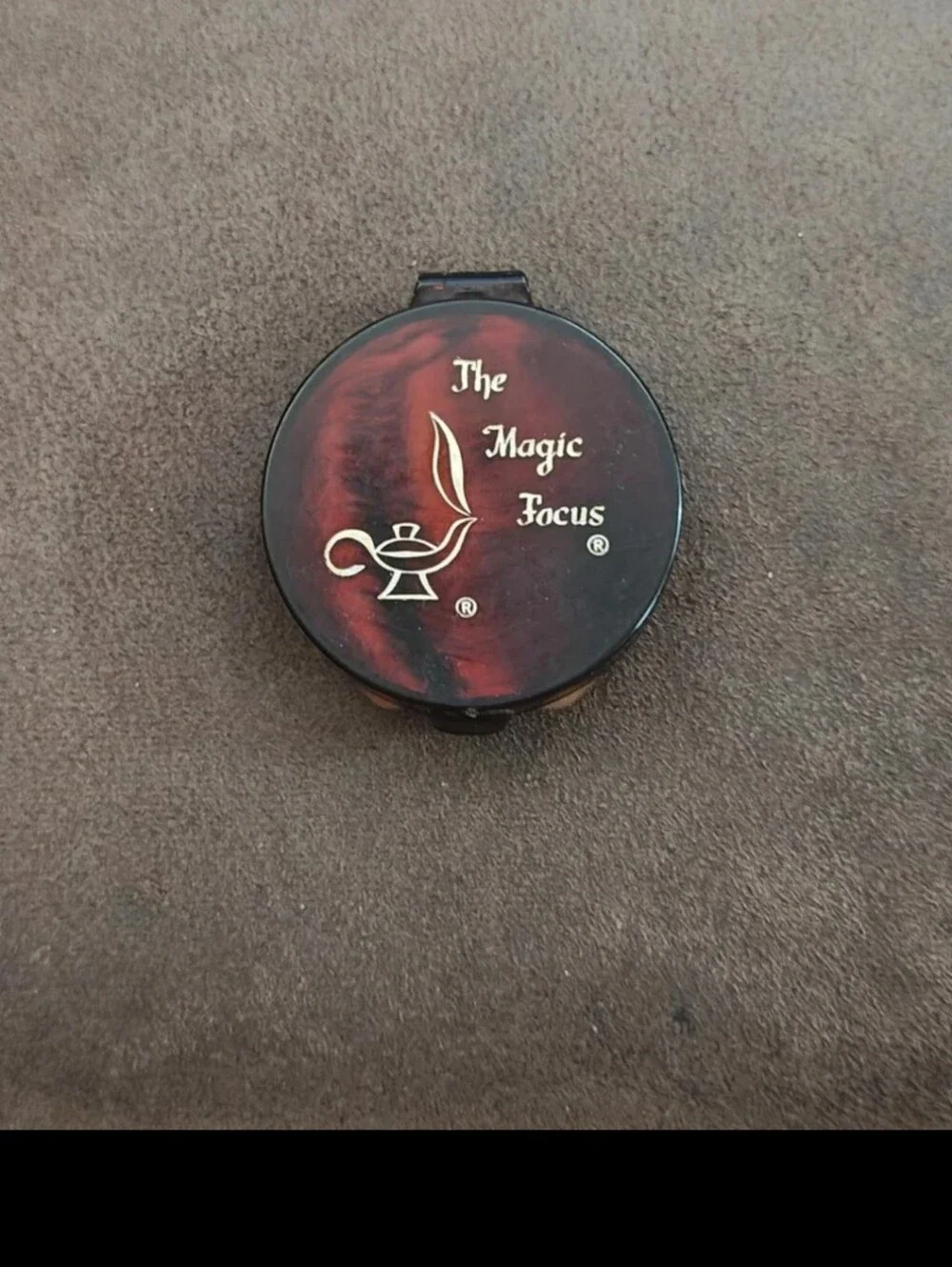 1970s Magic Focus Magnifying Compact Makeup Mirror
